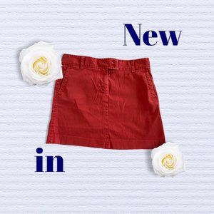 Size 8 Red J. Crew Skirt